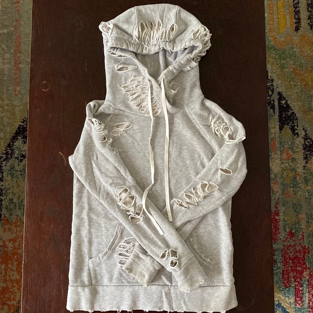 Alo ripped hoodie